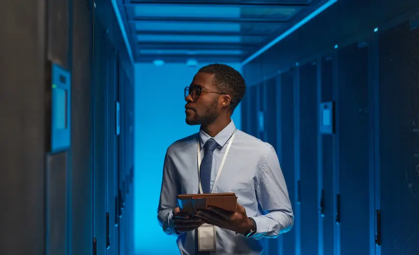 Cloud computing concept with wooden cubes